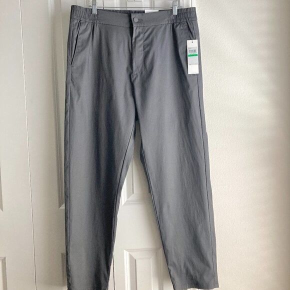 Calvin Klein Men's pinstripe pants gray NWT size Large - Picture 3 of 10